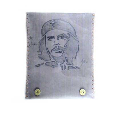 Καπνοθήκη Δερμάτινη Πυρογραφία Τσε Γκεβάρα